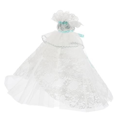 YARNOW Puppenkleid Satz für 30cm Puppen Stilvolles Spitzen Minikleid mit High Heels Elegantes Brautkleid für Puppen für Hochzeiten und Partys Wiederverwendbares Outfit YARNOW Puppenkleid Satz für 30cm Puppen Stilvolles Spitzen Minikleid mit High Heels Elegantes Brautkleid für Puppen für Hochzeiten und Partys Wiederverwendbares Outfit von YARNOW