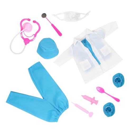 YARNOW 1Satz Puppenkleidung Outfit mit Zubehör für Puppen Rollenspiel für Kreative und Sozialer Fähigkeiten von YARNOW
