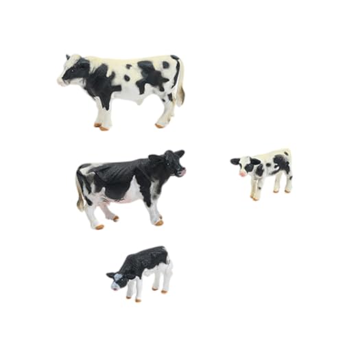 YARNOW Lebensechte Kuhmodelle für Kinder – 1 Satz Realistische Tierfiguren Lernspielzeug für Jungen und Mädchen als Dekoration für Fantasievolles Spielen von YARNOW
