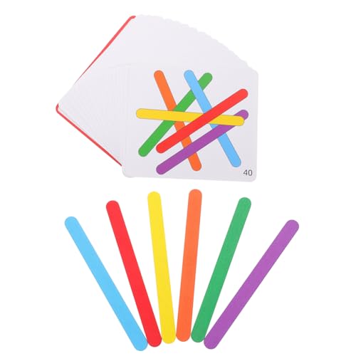 YARNOW 1Satz Regenbogen Stab Denkpuzzle Aus Montessori Für Logisches Training Und Feinmotorikspiele Kreatives Lernspielzeug Mit Bunten Blöcken Für Interaktives Gameplay Und Kognitive YARNOW 1Satz Regenbogen Stab Denkpuzzle Aus Montessori Für Logisches Training Und Feinmotorikspiele Kreatives Lernspielzeug Mit Bunten Blöcken Für Interaktives Gameplay Und Kognitive von YARNOW
