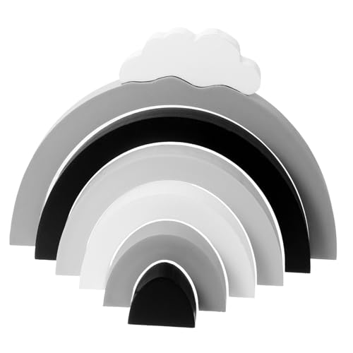 YARNOW 1Satz Regenbogen Stapelspielzeug Aus Holz Bausteine Für Stapelspielzeug Kreativität Und Motorik Farblich Zufällig YARNOW 1Satz Regenbogen Stapelspielzeug Aus Holz Bausteine Für Stapelspielzeug Kreativität Und Motorik Farblich Zufällig von YARNOW