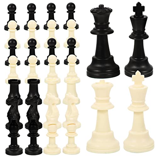 YARNOW 1Satz Schachfiguren Aus Kunststoff Ersatzteile Für Internationale Schachspiele Leicht Transportierbar Langlebig Für Schachbrett Dekoration Königshöhe YARNOW 1Satz Schachfiguren Aus Kunststoff Ersatzteile Für Internationale Schachspiele Leicht Transportierbar Langlebig Für Schachbrett Dekoration Königshöhe von YARNOW