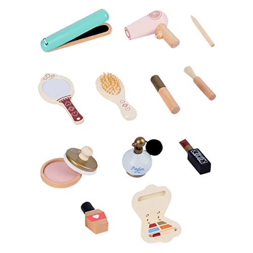 YARNOW 1Satz Schminkset Holzspielzeug Für Rollenspiel Make Up Toy Kosmetisches Für Jahren Für Kreative Rollenspiele von YARNOW
