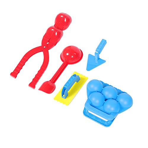 YARNOW 1Satz Schneeballherstellung Clips Für Winterspielzeug Zum Schneeballschlagen Große Herzform Und Kugel Designs Farblich Sortiert Outdoor Spielspaß Im Schnee von YARNOW