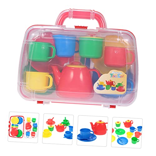 YARNOW 1Satz Sicheres Teeservice Für Mini Für Rollenspiele Und Teepartys Für Jungen Und Leicht Und Tragbar von YARNOW