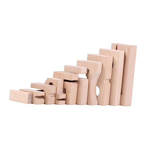 YARNOW 1Satz Stapelbare Bausteine Aus Holz Sicheres Lernspielzeug Für Teiliges Set Fördert Kreativität Und Motorische Fähigkeiten Im Vorschulalter Für Zuhause Und Kindergarten von YARNOW