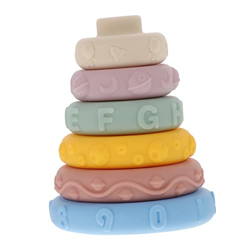 YARNOW 1Satz Stapelringe Babyspielzeug aus Weichem Sicherem Material Fördert Farberkennung und Kognitive Fähigkeiten für Ab Monaten mit Ansprechendem Design YARNOW 1Satz Stapelringe Babyspielzeug aus Weichem Sicherem Material Fördert Farberkennung und Kognitive Fähigkeiten für Ab Monaten mit Ansprechendem Design von YARNOW
