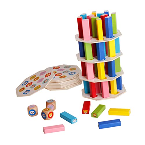 YARNOW 1Satz Stapelsäulen Lernspielzeug Für Bausteine Aus Sicherem Material Fördert Kreativität Und Hand Augen Koordination Für Spannende Spielstunden von YARNOW