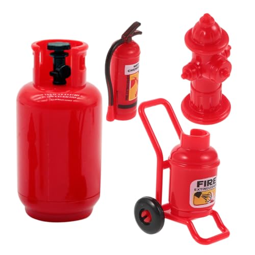YARNOW 1Satz Teiliges Puppenhaus Zubehör mit Gaszylinder und Hydrant für Realistische DIY Projekte und Fotografie Requisiten von YARNOW
