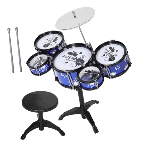 YARNOW 1Satz Trommel Set Mini Jazz Drum Kit für Realistische und Robuste Trommel Tragbares Musikspielzeug mit Schlaginstrumenten Hocker und Schlägel YARNOW 1Satz Trommel Set Mini Jazz Drum Kit für Realistische und Robuste Trommel Tragbares Musikspielzeug mit Schlaginstrumenten Hocker und Schlägel von YARNOW