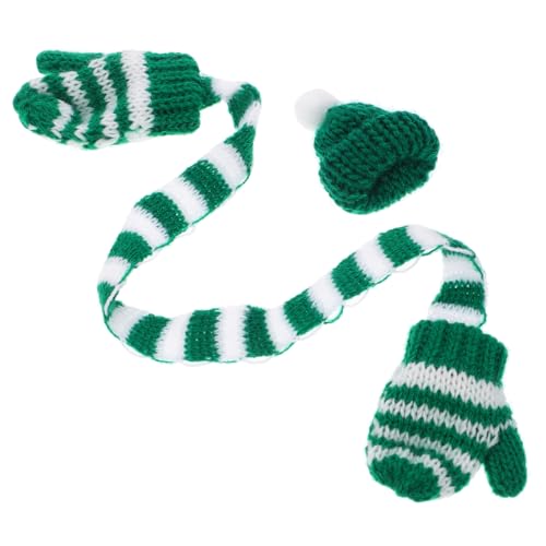 YARNOW 1Satz Weihnachts Mini Strickmütze und Mini Schal Niedliches Puppenaccessoire für Festliche Dekoration Dekorative Mützen für Weihnachtsbaum Puppenhaus YARNOW 1Satz Weihnachts Mini Strickmütze und Mini Schal Niedliches Puppenaccessoire für Festliche Dekoration Dekorative Mützen für Weihnachtsbaum Puppenhaus von YARNOW