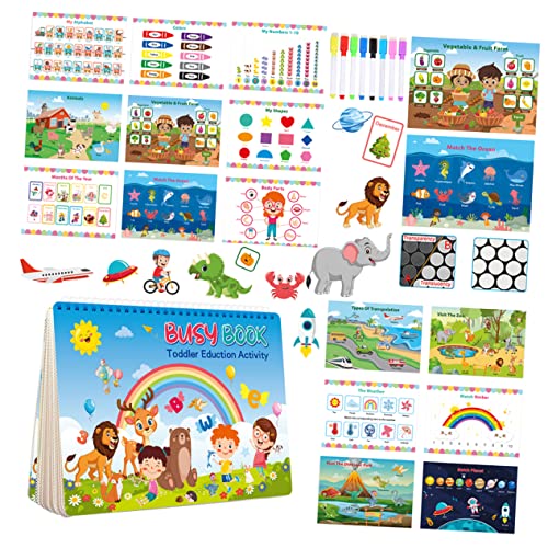 YARNOW 1Satz Wiederverwendbares Aufkleberbuch Für Lustige DIY Szenenaufkleber Kreativität Und Interaktion Lehrbuch Für Zuhause Freien Für Vorschulkinder von YARNOW