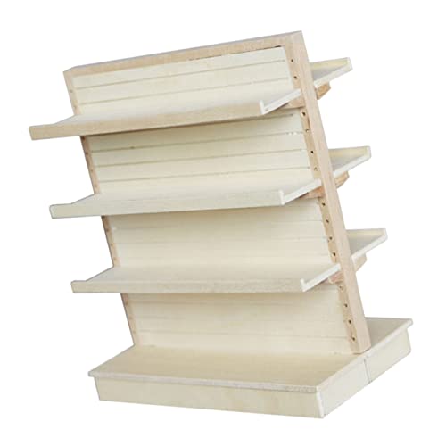 YARNOW Kleiner Holzregal für Puppenhaus 1:12 Miniatur Supermarktregal Dekoratives Puppenzubehör für Kinder Selbstgemacht Miniaturmöbel Vielseitig Einsetzbar für Miniaturszenen YARNOW Kleiner Holzregal für Puppenhaus 1:12 Miniatur Supermarktregal Dekoratives Puppenzubehör für Kinder Selbstgemacht Miniaturmöbel Vielseitig Einsetzbar für Miniaturszenen von YARNOW