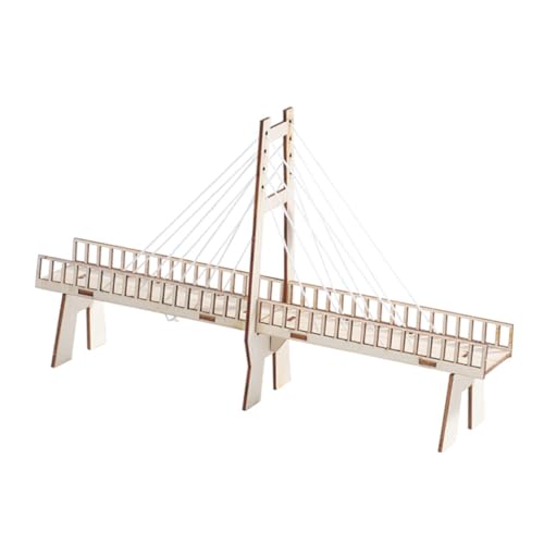 YARNOW 1Stück DIY Schrägseilbrücke Modellspielzeug Für Lernspielzeug Physikverständnis Aus Hochwertigem Holz Kreativ Und Langlebig Für Spannende Experimente von YARNOW