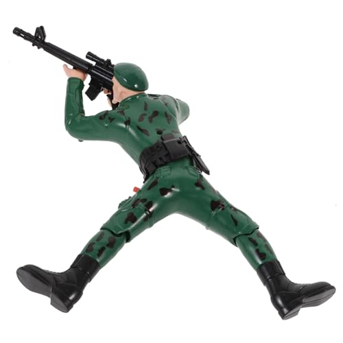 YARNOW 1Stück Elektrisches Kriechender Soldat Militärische Actionfigur Mit Musik Und Licht Für Batterien Interaktives Lernspielzeug Fördert Motorik Und Kreativität von YARNOW