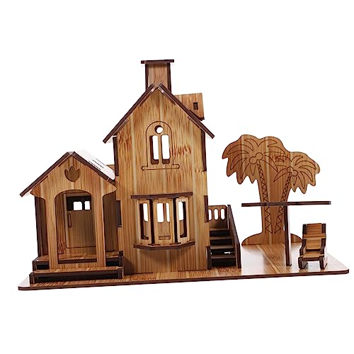 YARNOW 1Stück Holz Villa Puzzle DIY Modellhaus Für Sicheres Und Umweltfreundliches Holz Fördert Konzentration Und Kreativität Konstruktionsspielzeug YARNOW 1Stück Holz Villa Puzzle DIY Modellhaus Für Sicheres Und Umweltfreundliches Holz Fördert Konzentration Und Kreativität Konstruktionsspielzeug von YARNOW