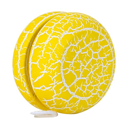 YARNOW 1Stück Holz für Crack Yoyo Ball für Jungen und Tragbar und Einfach zu Lagern für Spaß im Freien Gelb von YARNOW