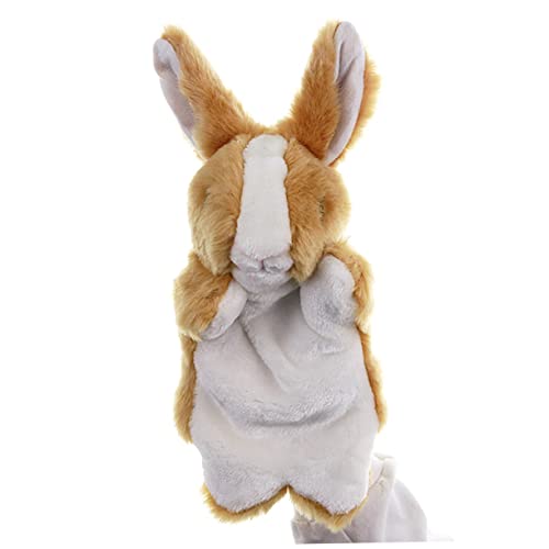 YARNOW 1Stück Kuschelige Handpuppe Hase aus Plüsch Niedliches Rollenspiel Zubehör für Langlebig und Sicher für Kreative Geschichten und Spielstunden von YARNOW