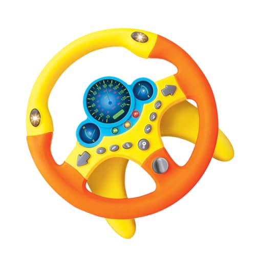 YARNOW 1Stück Lernspielzeug Multifunktionales Fahrsimulationsspielzeug für Jungen und Fördert Praktische Fähigkeiten und Verkehrswissen Gelb von YARNOW