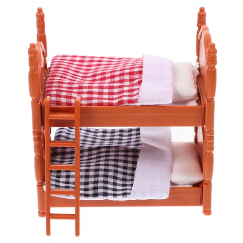 YARNOW 1Stück Mini Etagenbett Für Puppenhaus Kreatives Und Realistisches Schlafzimmermöbel Für Miniaturlandschaften Verschleißfestes Design Für Puppenspielzeug YARNOW 1Stück Mini Etagenbett Für Puppenhaus Kreatives Und Realistisches Schlafzimmermöbel Für Miniaturlandschaften Verschleißfestes Design Für Puppenspielzeug von YARNOW
