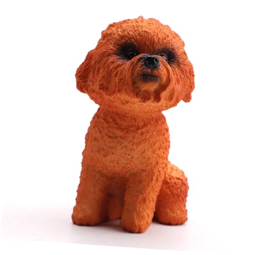 YARNOW 1Stück Mini Figur Realistisches Hundemodell Aus Solidem Material Dekoratives Haustier Handwerk Für Schreibtisch Orange Farbton Sammlerstück YARNOW 1Stück Mini Figur Realistisches Hundemodell Aus Solidem Material Dekoratives Haustier Handwerk Für Schreibtisch Orange Farbton Sammlerstück von YARNOW