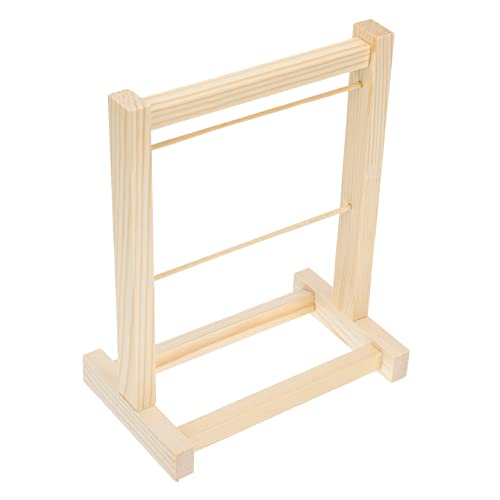 YARNOW 1Stück Mini Holz Puppenkleiderständer Lagiges Kleiderregal Für Puppenbekleidung Stabil Und Platzsparend Für Puppenhaus Und Spielzeugorganisation von YARNOW