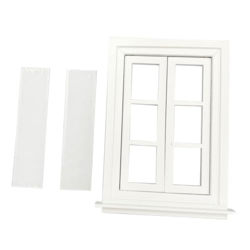 YARNOW 1Stück Mini Möbelspielzeug Doppeltes Offenes Fenster und Türmodell für Puppenhäuser DIY Projekte und Miniaturlandschaften YARNOW 1Stück Mini Möbelspielzeug Doppeltes Offenes Fenster und Türmodell für Puppenhäuser DIY Projekte und Miniaturlandschaften von YARNOW