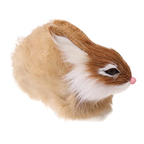 YARNOW 1Stück Mini Plüsch Kaninchen Lebensechte Simulation Kuscheltier für Dekoration Hochwertiges Langlebiges Material Geschenkidee Khaki YARNOW 1Stück Mini Plüsch Kaninchen Lebensechte Simulation Kuscheltier für Dekoration Hochwertiges Langlebiges Material Geschenkidee Khaki von YARNOW