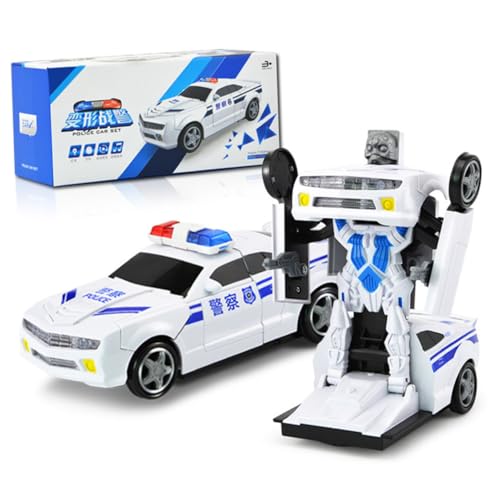 YARNOW 1Stück Mini Polizeiauto Für Elektrisches Modell Mit Licht Und Geräuschen Universelles Transformierbares Polizeiauto Ohne Batterie Rollenspielzeug Für Jungen von YARNOW