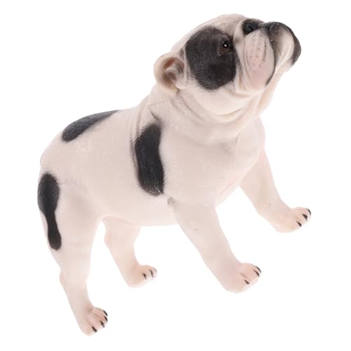 YARNOW 1Stück PVC Modellfigur Hund Dekoration Stehende Bulldogge Realistisches Tiermodell für Heim und Büroschmuck Kinderspielzeug und Sammlerstück Hochwertige Simulation von YARNOW