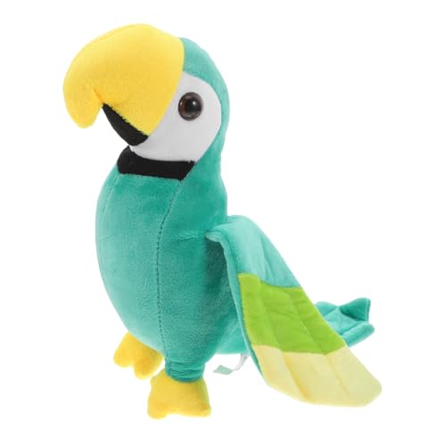YARNOW 1Stück Realistisches Plüsch Papagei Lebensechte Grüne Papageienpuppe Als Dekorative Requisite Und Kleinkindspielzeug von YARNOW