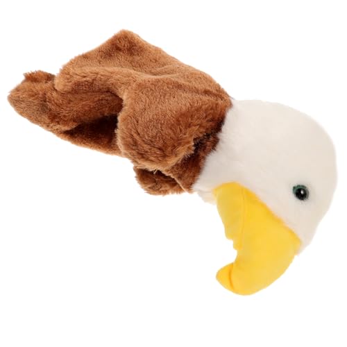 YARNOW 1Stück Simulation Adler Handpuppe Für Geschichtenerzählen Kreatives Plüschtier Für Interaktives Fantasie Und Kommunikation von YARNOW