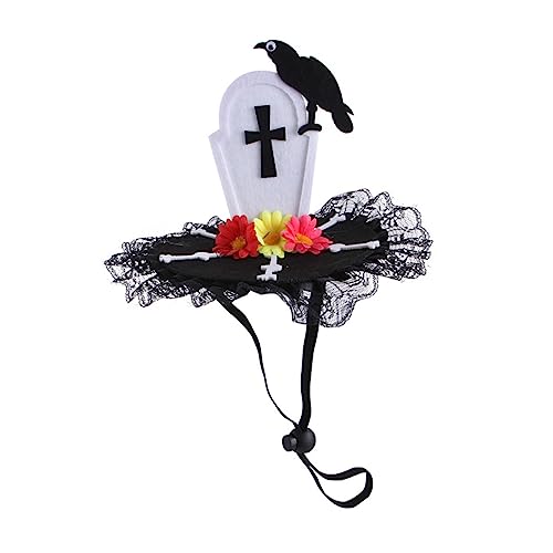 YARNOW 1stück Halloween Haustier Mütze Lustige Katzen Und Hundekopfbedeckung Für Halloween-feiern Dekoratives Haustier-kostümzubehör Hautfreundliches Material YARNOW 1stück Halloween Haustier Mütze Lustige Katzen Und Hundekopfbedeckung Für Halloween-feiern Dekoratives Haustier-kostümzubehör Hautfreundliches Material von YARNOW