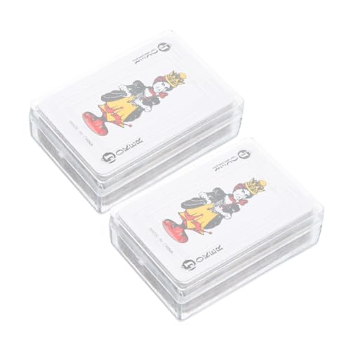 YARNOW Miniatur Spielkarten Satz für Puppenhäuser 2 Boxen Spielkarten Tragbare Kleiner Karten für Kinder Spielzeug für Kinderpartys Reisekartenspiele von YARNOW