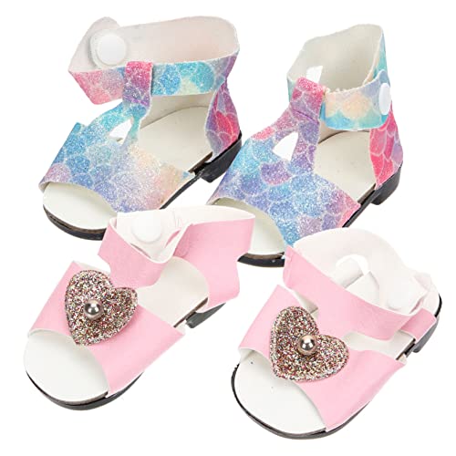 YARNOW 2 Miniaturschuhe für Puppen Farbenfrohe Sommersandalen Handgefertigte Accessoires für Amerikanische Mädchenpuppen Langlebige und Sichere für Puppenhaus Dekoration YARNOW 2 Miniaturschuhe für Puppen Farbenfrohe Sommersandalen Handgefertigte Accessoires für Amerikanische Mädchenpuppen Langlebige und Sichere für Puppenhaus Dekoration von YARNOW