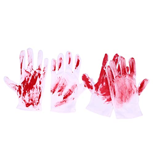 YARNOW 2 Paare Halloween Deko Blutige Handschuhe Gruselige Handschuh Ornamente für Halloween Party Dekoration und Haunted House Zubehör YARNOW 2 Paare Halloween Deko Blutige Handschuhe Gruselige Handschuh Ornamente für Halloween Party Dekoration und Haunted House Zubehör von YARNOW