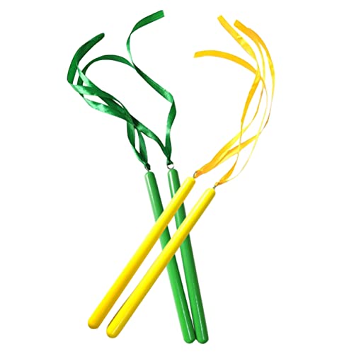 YARNOW 2 Paare Holz Rhythmus Sticks für Teiliges mit Farbenfrohen Musik Stäben für Frühe Musikalische Bildung und Rhythmusspielzeug von YARNOW