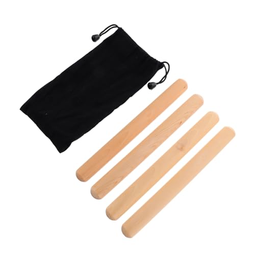 YARNOW 2 Paare Rhythmus Sticks aus Holz mit Tragetasche Percussion Instrument für Trommeln Fördert Rhythmusgefühl Sichere Materialien zu Weihnachten und Neujahr YARNOW 2 Paare Rhythmus Sticks aus Holz mit Tragetasche Percussion Instrument für Trommeln Fördert Rhythmusgefühl Sichere Materialien zu Weihnachten und Neujahr von YARNOW