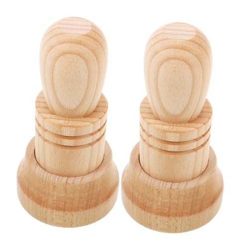 YARNOW 2 Sätze Blumentopfhersteller Werkzeug DIY-Topfform aus Zeitungspapier Blumentöpfe aus Holz und Papier Topfmacher für den Garten Papiertopf Light Brown von YARNOW