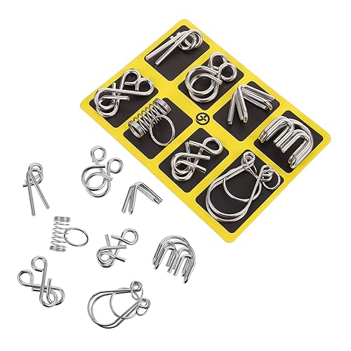 YARNOW 2 Sätze Entwirrungsspielzeug Interlock Puzzle für Erwachsene Teiliges Set mit Anspruchsvollen Denksportaufgaben für Zuhause Schule und Unterwegs YARNOW 2 Sätze Entwirrungsspielzeug Interlock Puzzle für Erwachsene Teiliges Set mit Anspruchsvollen Denksportaufgaben für Zuhause Schule und Unterwegs von YARNOW
