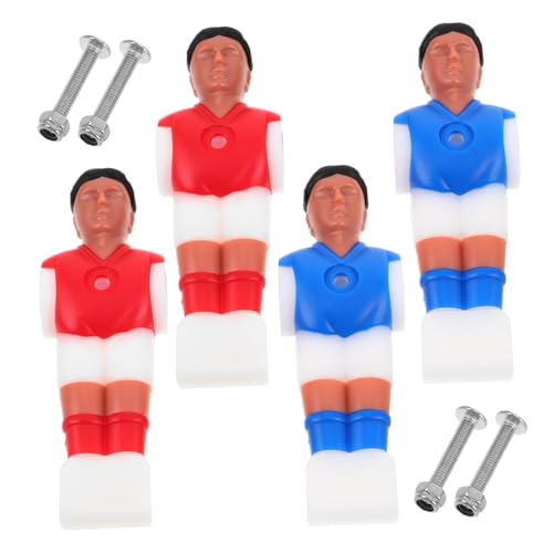 YARNOW 2 Sätze Foosball Spieler Figuren aus Kunststoff Ersatz für Tischfußball Realistische Soccer Player Figurines für Familie Büro und Freizeit Kompakt und Praktisch für Unterhaltsames von YARNOW