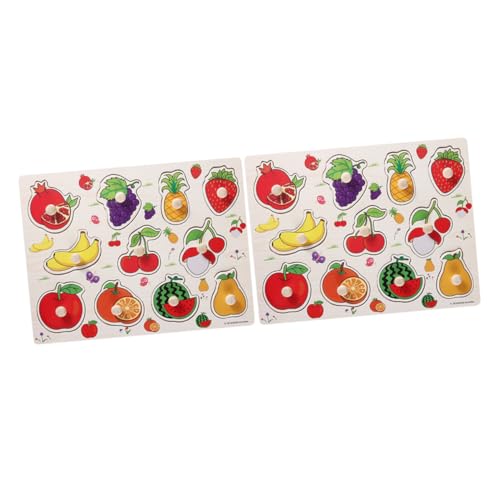 YARNOW 2 Sätze Frucht Puzzle für Teiliges Kreatives Holzpuzzle für Frühe Lernspiele Pädagogisches Jigsaw für Spiel und Spaß YARNOW 2 Sätze Frucht Puzzle für Teiliges Kreatives Holzpuzzle für Frühe Lernspiele Pädagogisches Jigsaw für Spiel und Spaß von YARNOW