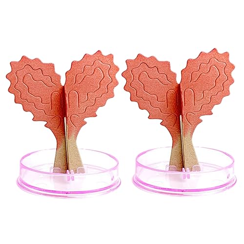 YARNOW 2 Sätze Growing Paper Tree für Herzförmiger Papierbaum zum Basteln Kreatives Deko für Geburtstags Fördert Unabhängiges und Entdeckung von YARNOW