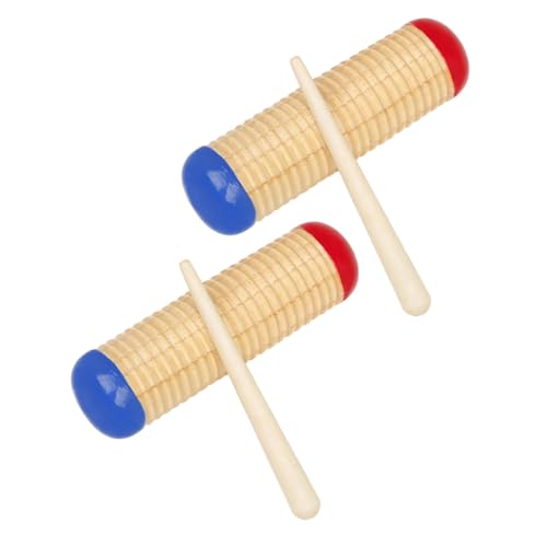 YARNOW 2 Sätze Holz Sandhämmer Percussion Rhythmus Shaker Musikinstrument für Interaktive Partys und Musikalische Aktivitäten für Bildungszwecke von YARNOW