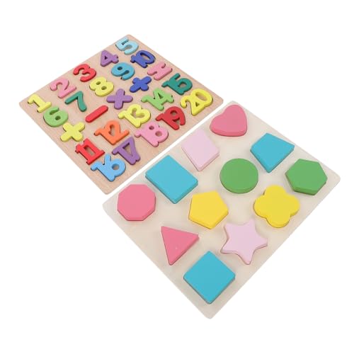 YARNOW 2 Sätze Holzpuzzle für Teiliges Lernspielzeug mit Zahlen und Formen Frühkindliche von Motorischen Fähigkeiten und Farberkennung für Kleinkinder und Junge Mädchen YARNOW 2 Sätze Holzpuzzle für Teiliges Lernspielzeug mit Zahlen und Formen Frühkindliche von Motorischen Fähigkeiten und Farberkennung für Kleinkinder und Junge Mädchen von YARNOW