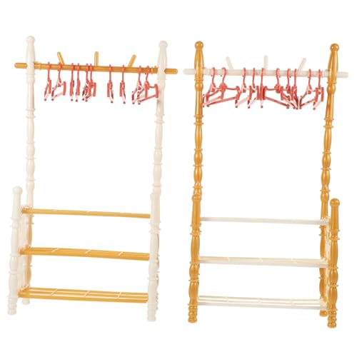 YARNOW 2 Sätze Kleiderregalspielzeug Gestell Möbel Puppenhaus Miniaturen Zubehör Mini -Kleidungsregal für Puppen dekorativer Mini-Hauskleiderbügel Mini-Kleiderbügel Abs Zufällige Farbe YARNOW 2 Sätze Kleiderregalspielzeug Gestell Möbel Puppenhaus Miniaturen Zubehör Mini -Kleidungsregal für Puppen dekorativer Mini-Hauskleiderbügel Mini-Kleiderbügel Abs Zufällige Farbe von YARNOW