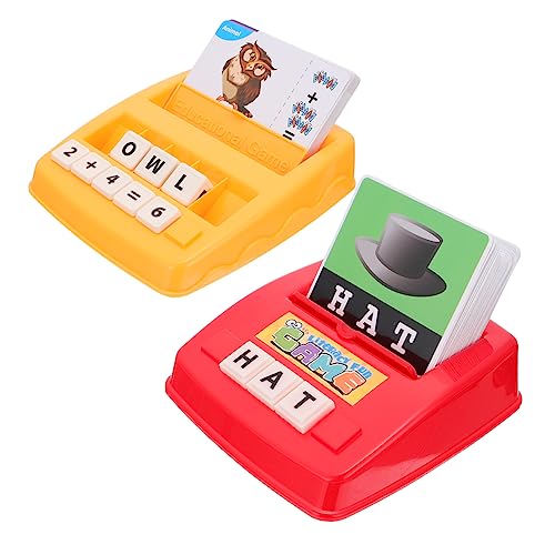 YARNOW 2 Sätze Lernspielzeug für Buchstaben Matching Maschine mit Buchstaben und Karten Kognitive Spieleset für Kreative Lernmomente und Spaß Beim YARNOW 2 Sätze Lernspielzeug für Buchstaben Matching Maschine mit Buchstaben und Karten Kognitive Spieleset für Kreative Lernmomente und Spaß Beim von YARNOW