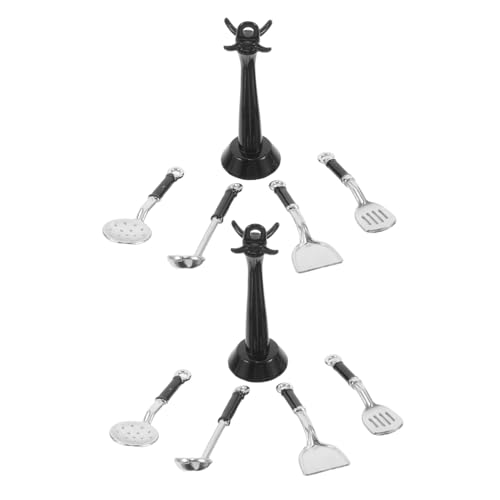 YARNOW 2 Sätze Miniatur Küchenutensilien mit Spatel Suppenkelle Sieb Realistische Puppenhaus Küchenzubehör Stehend Platzsparend für Puppenstube Dekoration und Rollenspiel YARNOW 2 Sätze Miniatur Küchenutensilien mit Spatel Suppenkelle Sieb Realistische Puppenhaus Küchenzubehör Stehend Platzsparend für Puppenstube Dekoration und Rollenspiel von YARNOW