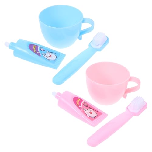 YARNOW 2 Sätze Miniaturpuppe Und Bad Set Mit Zahnbürste Für Puppenrollenspiele Und So Tun, Als Miniaturbadzubehör Spielen YARNOW 2 Sätze Miniaturpuppe Und Bad Set Mit Zahnbürste Für Puppenrollenspiele Und So Tun, Als Miniaturbadzubehör Spielen von YARNOW
