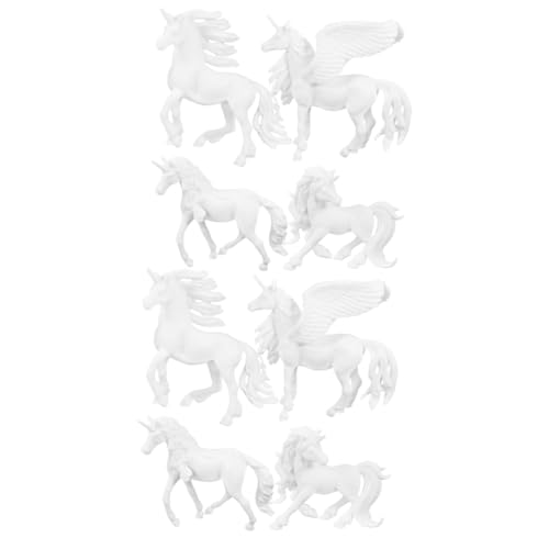 YARNOW 2 Sätze Minifiguren Einhorn- -DIY-Figuren DIY Einhornfiguren Einhorn-Verzierungen Einhorn-minifiguren Einhorn Zum Basteln Abs Weiß 4 Stück * 2 YARNOW 2 Sätze Minifiguren Einhorn- -DIY-Figuren DIY Einhornfiguren Einhorn-Verzierungen Einhorn-minifiguren Einhorn Zum Basteln Abs Weiß 4 Stück * 2 von YARNOW